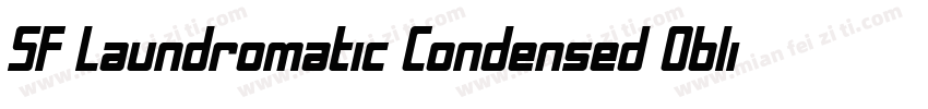 SF Laundromatic Condensed Oblique字体转换